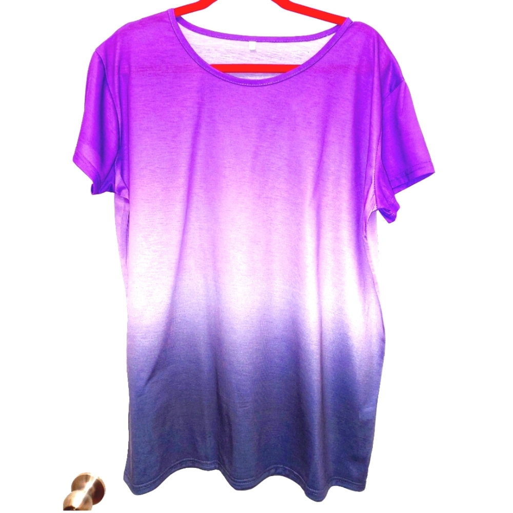 *TS25402 Women's Purple Gradient Tee